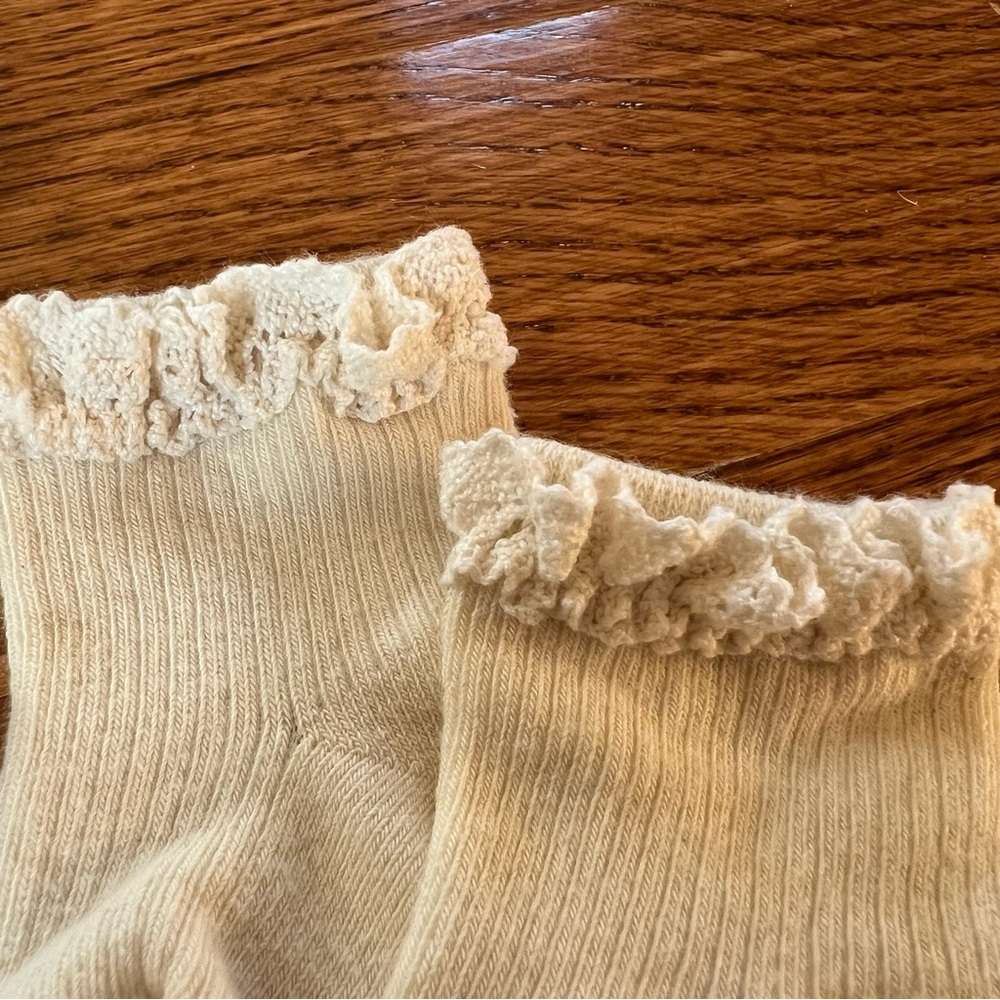 rylee & cru, set of 3 laced top baby socks - Picture 2 of 2